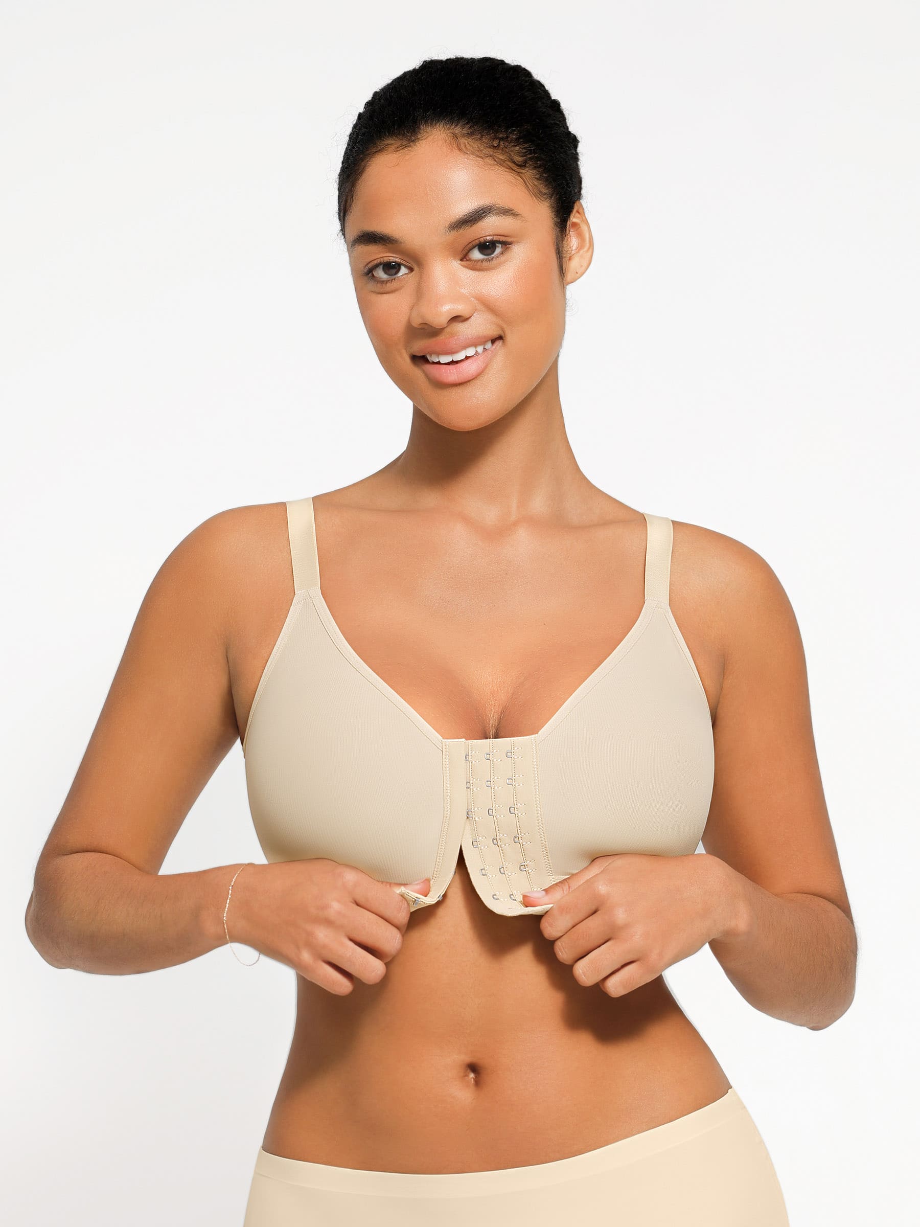 Feelingirl Full Coverage Front Closure Post-Operation Bra