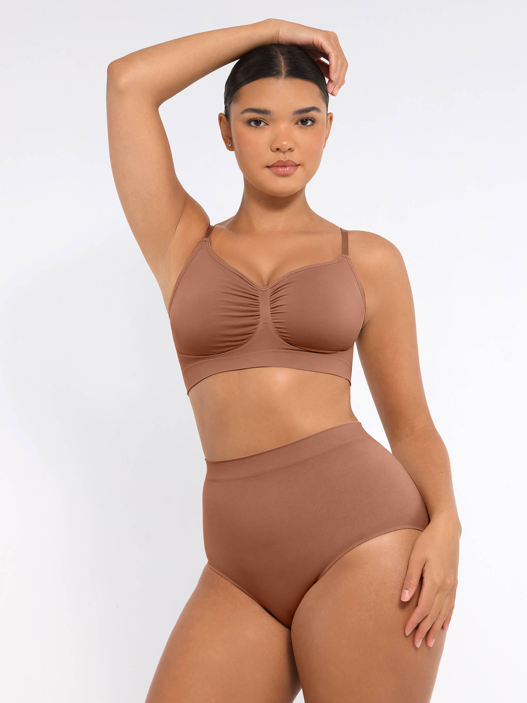Feelingirl Wireless Bra & Seamless Tummy Control Brief Set