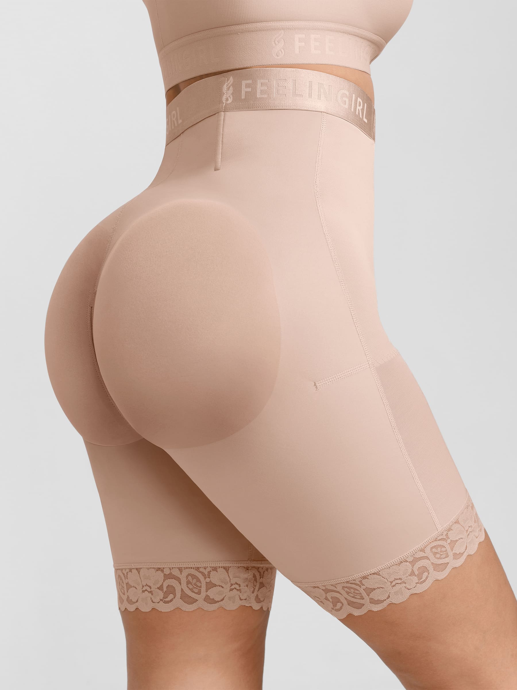 Feelingirl Steel-Boned High-Waist Shaper