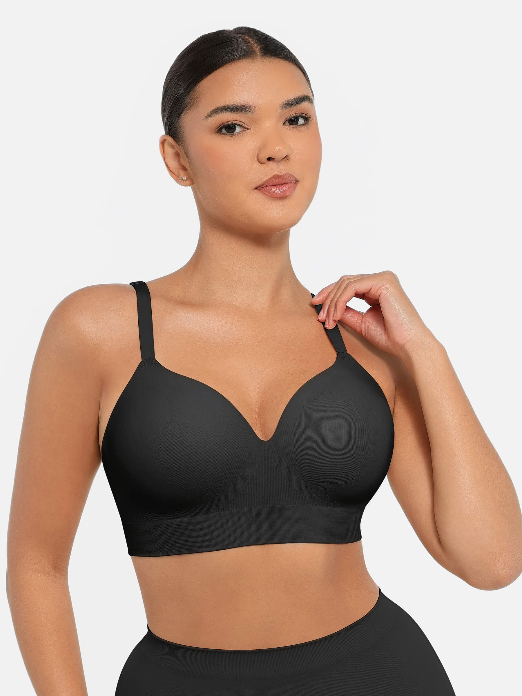 Feelingirl Wireless Push-Up Seamless Full Coverage Bra Bundle