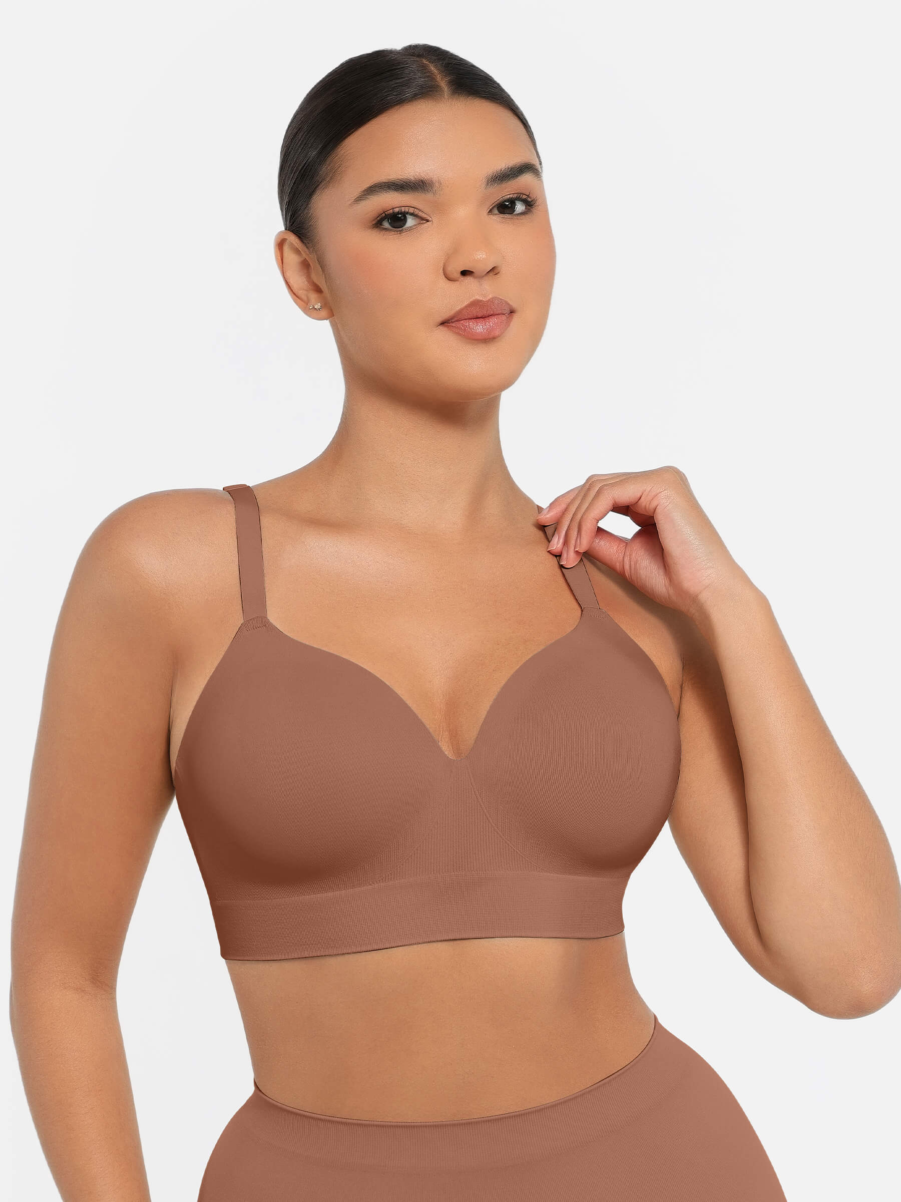 Feelingirl Wireless Push-Up Seamless Full Coverage Bra Bundle