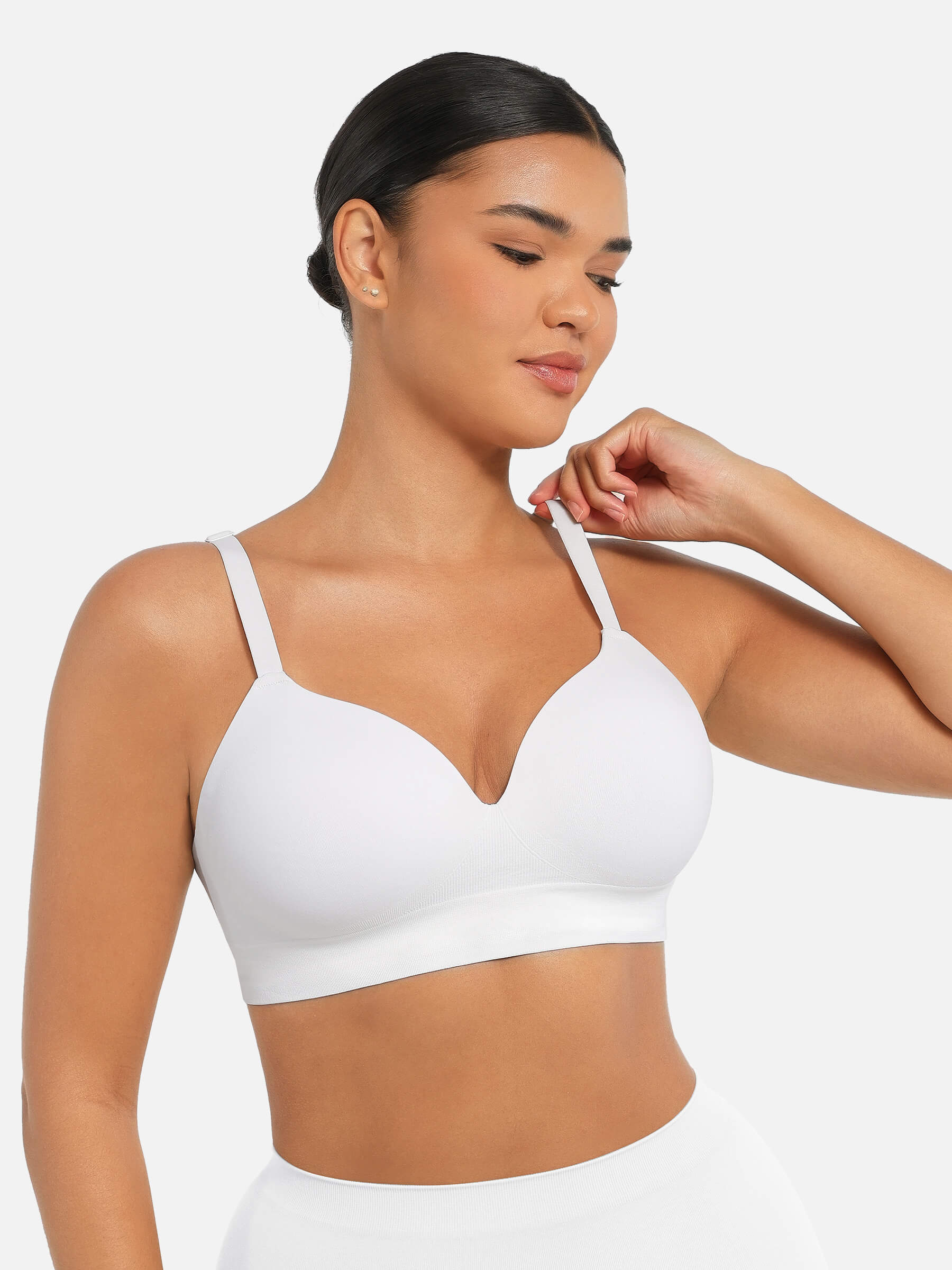 Feelingirl Wireless Push-Up Seamless Full Coverage Bra Bundle