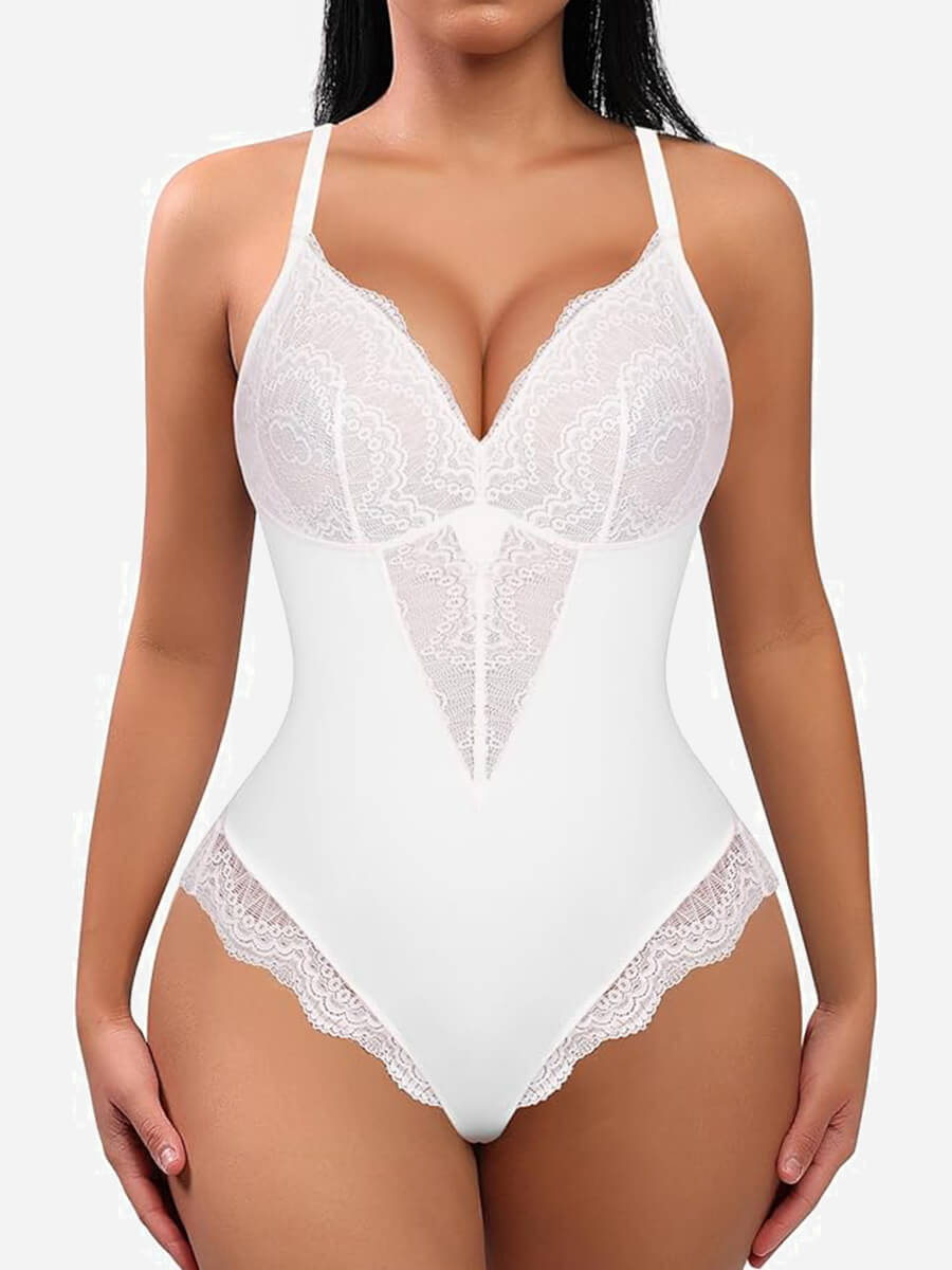 Feelingirl Low-back Ultra-versatile Lace Bodysuit
