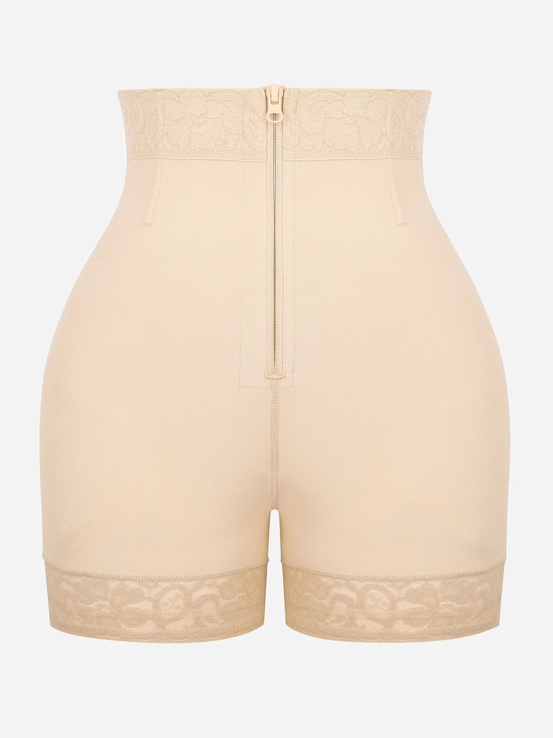 Feelingirl Tummy Control Shaping Shorts Butt Lifter with Clasps and Zipper