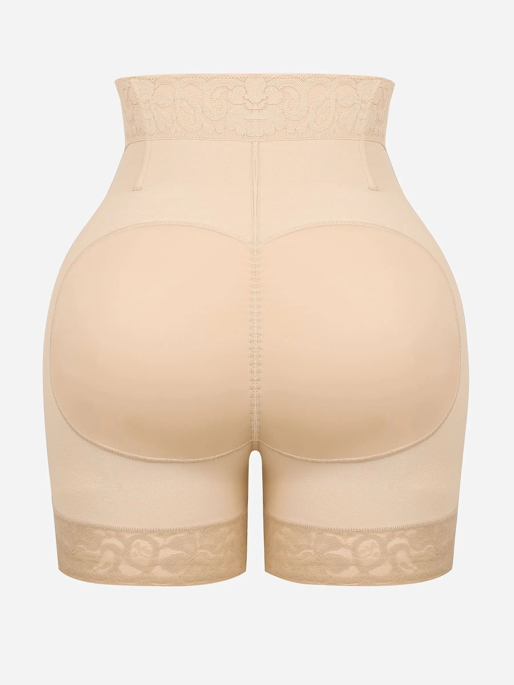 Feelingirl Tummy Control Shaping Shorts Butt Lifter with Clasps and Zipper