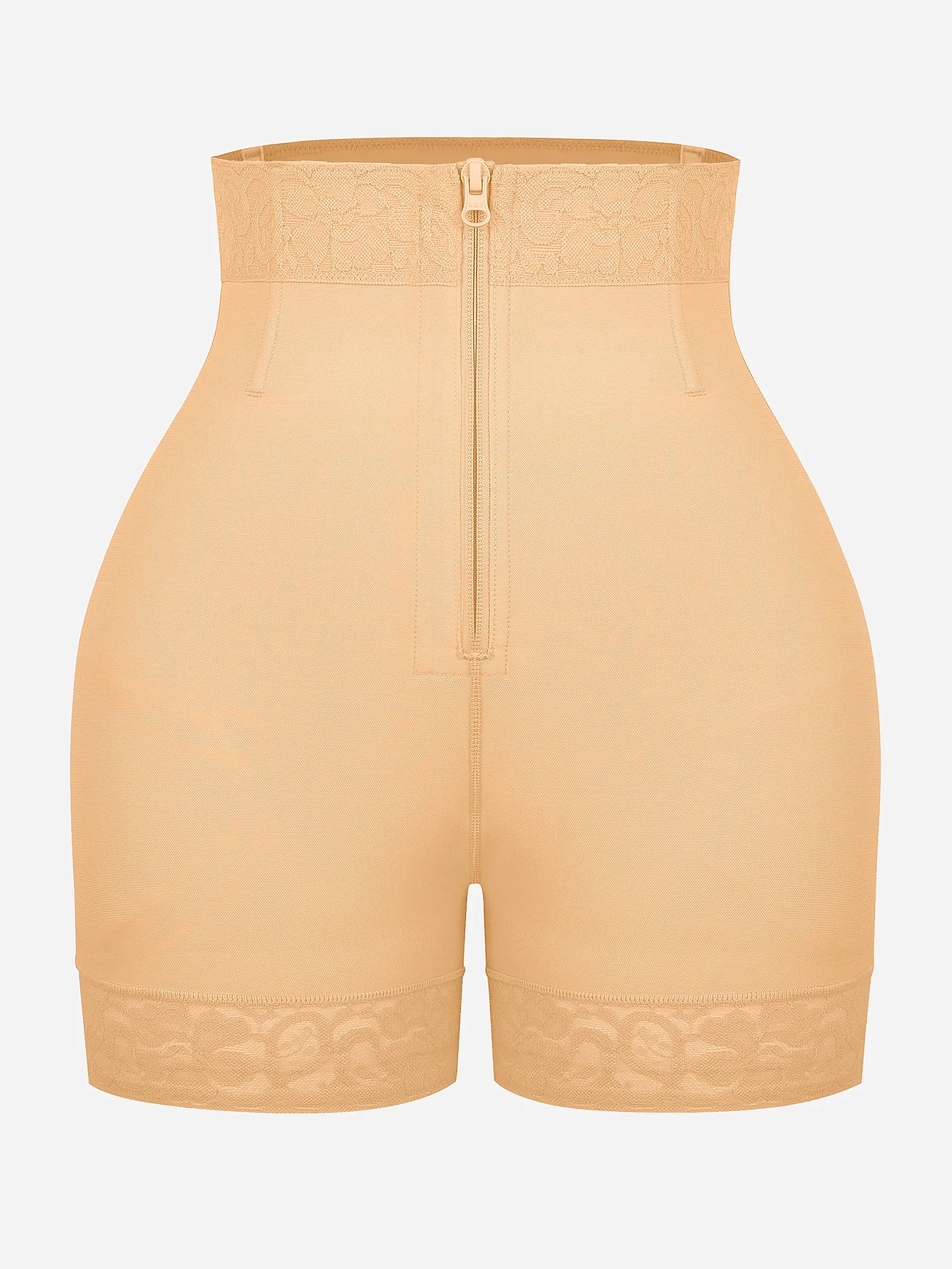 Feelingirl Tummy Control Shaping Shorts Butt Lifter with Clasps and Zipper