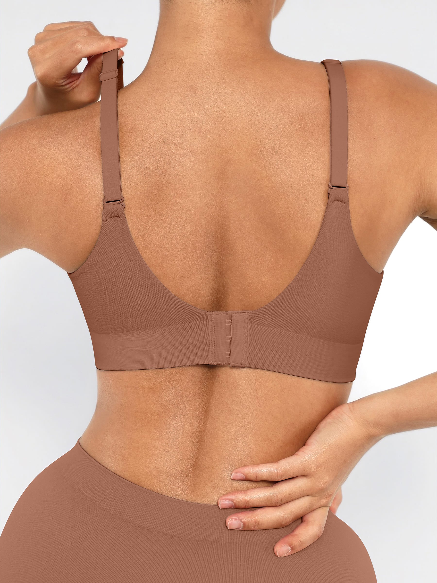 Feelingirl Wireless Push-Up Bra & Seamless Tummy Control Brief Set